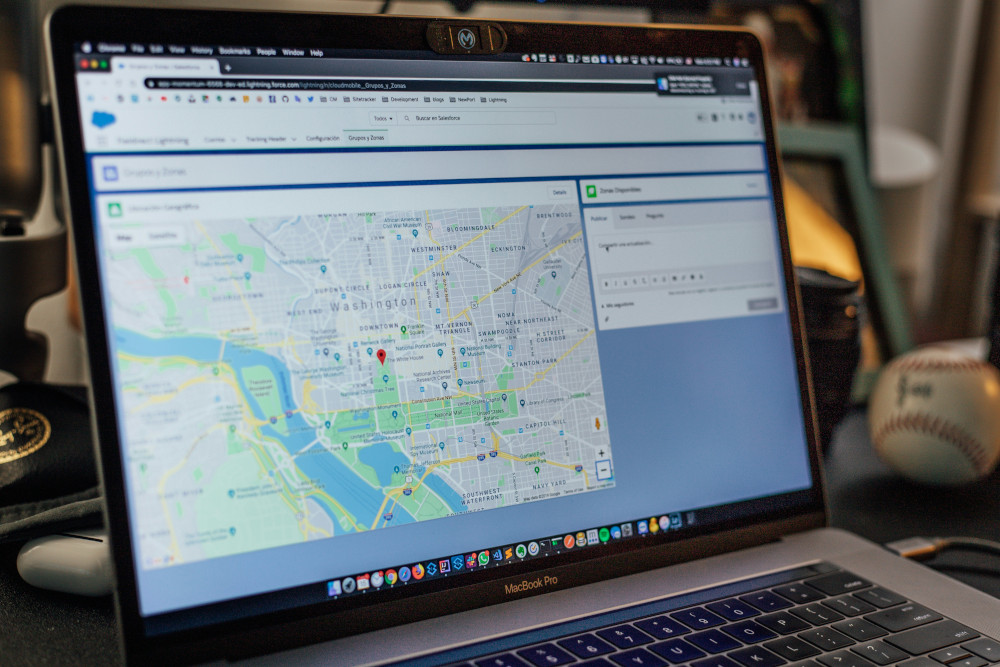 Online directory map